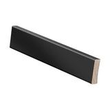 Abdeckleiste 12x42, Kiefer, Schwarz