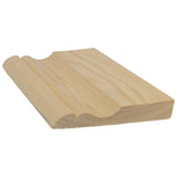 Sockelleiste Dekoration 15x95x3300, Kiefer, unbehandelt