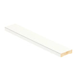 Abdeckleiste 12x42, Kiefer, Weiß