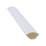 Viertelrund 15x15x2400, Kiefer, Weiß