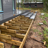 Terrassenrahmenbohle, 48x98x3600, Kiefer, druckimprägniert